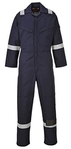 Image of Portwest Araflame Gold Coverall, Size: 5One Size, Colour: Navy, AF53NAR50