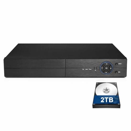 Image of NANO BOX 5MP 8 Channel CCTV DVR With 2TB Hard Drive 5-in-1 Hybrid Digital Recorder HD BNC Imputs Supports AHD TVI CVI CVBS, Analog Cameras And IP Cameras (8CH - 2TB HDD)