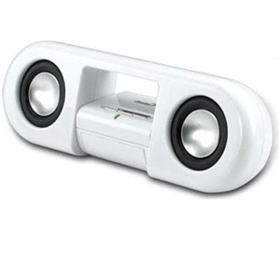 Image of Genius SP-i200,White, 6W, 120V-US. Portable Speaker for MP3. Total Output Power 6 watts RMS.