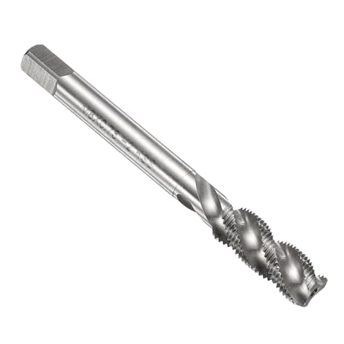 Image of sourcing map Spiral Flute Thread Taps M8 x 0.75 H2 Metric Machine Threading Tap Bit, Uncoated Screw Tapping Repair Tool, M2 High-Speed Steel (HSS)