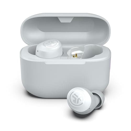 Image of JLab Go Air Pop+ True Wireless Earbuds, In Ear Headphones, Bluetooth Earphones, 35H Playtime Ear Buds, Bluetooth Earbuds with Microphone, USB-C Charging Case, Dual Connect, EQ3 Sound, Cloud White