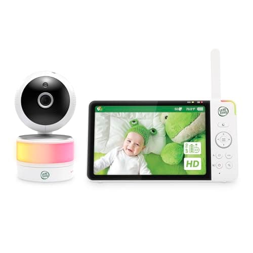 Image of LeapFrog Color Night Vision Video Baby Monitor with 7" HD 720p Display, 360° Pan & Tilt, 8X Zoom, Night Light, Humidity & Temperature Sensor, Up to 1000ft Long Range, Secure Transmission: LF920HD