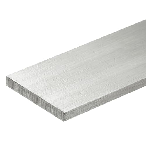Image of sourcing map 316L Stainless Steel Flat Bar 300mm Length 40mm Width 6mm Thickness Metal Strips Brushed Finish for DIY Kitchen Craft Machinery Building Chemical Industry, 1pcs