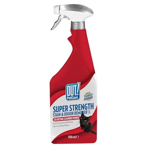 Image of OUT! Super Strength Pet Stain and Odour Remover| Enzymatic Pro-Bacteria Cleaner 500 ml