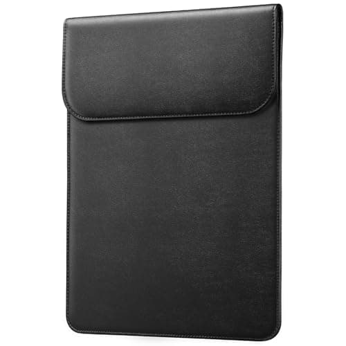 Image of JETech Slim Laptop Sleeve for MacBook Neo (A18 Pro), MacBook Air 13-Inch (M2/M3/M4/M5) 2022-2026, MacBook Pro 13-Inch (M1/M2) 2016-2022, PU Leather Case (Black)