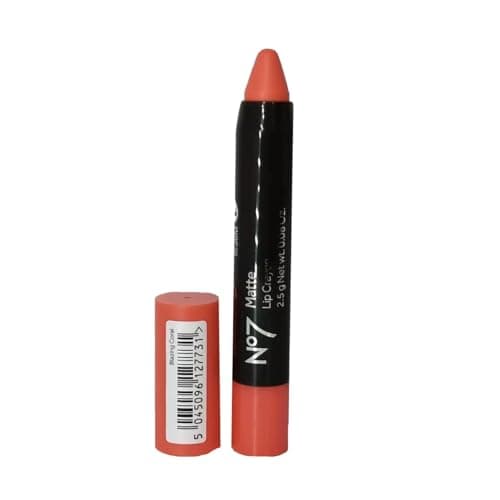 Image of Matte Lip Crayon, Blazing Coral Shade, Smudge-Proof, Flawless Matt Finish, Long-Lasting Wear, Lightweight & Portable, Pure & Natural, 2.5g (Red, Pink)
