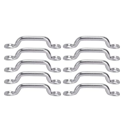 Image of YTtkku Marine Stainless Steel Boat Door Handle Ergonomic Bows Design Waterproof Heavy Duty Construction for Yacht Accessories Resistant Yacht Door Handle