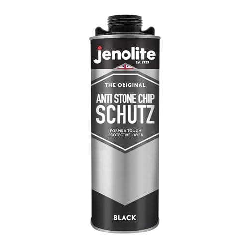 Image of JENOLITE Stonechip Protection Schutz | BLACK | 1 Litre | Protects Sills, Lower Body Panels and Chassis Againt Stonechip Damage | Car Underseal Spray Protection | Anti-Corrosion Rust Protection