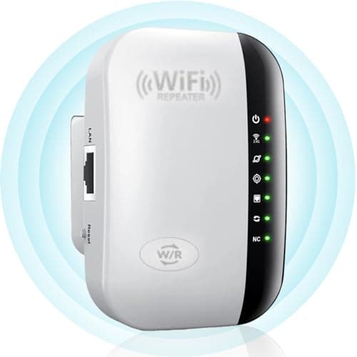 Image of Newest Wifi Booster, Wifi Extender, WiFi Repeater Covers Up to 3650sq.ft and 45 Devices, Wireless Internet Booster with Ethernet Port, Quick Setup, 300mbps Wifi Range Extender