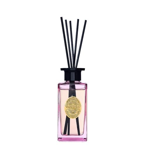 Image of M&SENSE Luxury Reed Diffuser 180ml, Ginger & Ylang Ylang Scented with Natural Essential Oils, Long Lasting with 7 Sticks, Non-Toxic Home Fragrance for Bedroom, Bathroom Decor, Elegant Glass Bottle