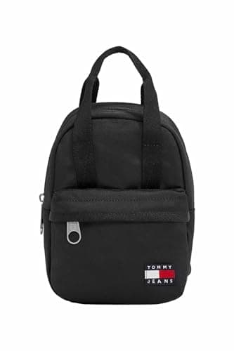 Image of Tommy Jeans Women's TJW DAILY 2 WAYS BACKPACK AW0AW17577 Backpack, Black (Black), OS