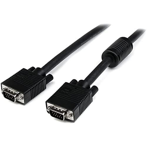 Image of StarTech.com 3 ft Coax High Resolution Monitor VGA Cable - HD15 M/M - 3ft HD15 to HD15 Cable - 3ft VGA Monitor Cable (MXT101MMHQ3)