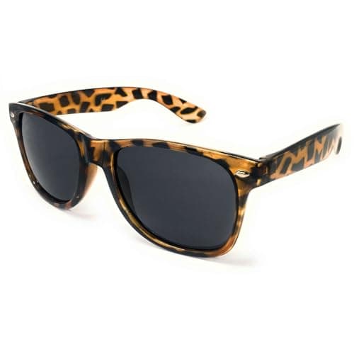 Image of WS UK Adults Classic Sunglasses with UV400 Protection - Unisex (Tortoise)