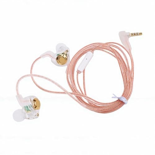 Image of Plyisty Wired Gaming Earbuds with Mic, 11mm Dynamic Driver HiFi Deep Bass IEM Headphones, with Built in HD Microphone and ENC Noise Cancellation for Smartphones, Laptops, Tablets, Gaming (White)