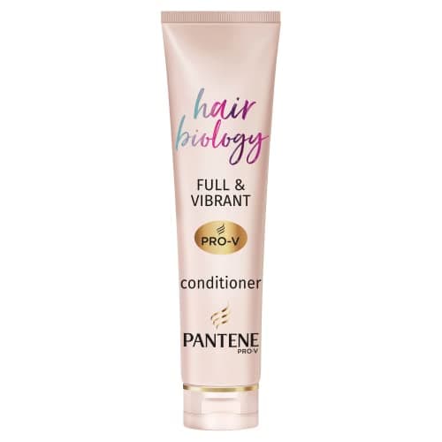 Image of Pantene Hair Biology Full and Vibrant Volumising and Repairing Hair Conditioner for Fine, Thinning, Dull, Coloured Hair with Lotus Flower, Omega 9, 160 ml