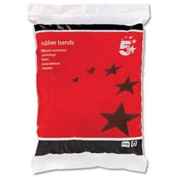 Image of 5 Star Rubber Bands No.63 Each 76x6mm Approx 440 Bands [Bag 0.454kg]