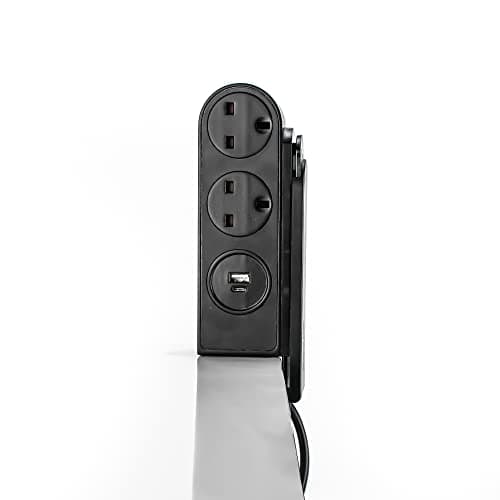 Image of STATUS Multi Plug Extension | 2 Socket Extension Cable with 1 USB and 1 USB-C Charging Port | 1.5m Extension Lead | S2W2USBACBC1PK4