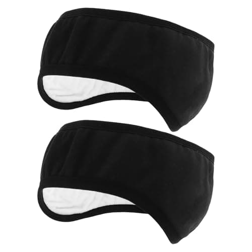 Image of LOEFLIFA 2pcs Plush Sleep Ear Muffs Winter Ear Warmer Noise Cancelling Sleeping Earmuffs Men 2-in-1 Soundproof Earmuff Headband Noise Reduction for Windproof Travel Running