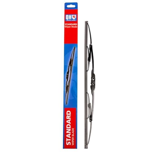Image of Quinton Hazell Front Window Wiper Blade | 20 Inch / 508 mm | Hook Fixing Traditional Windscreen Wiper | Fits Ford, Mercedes-Benz
