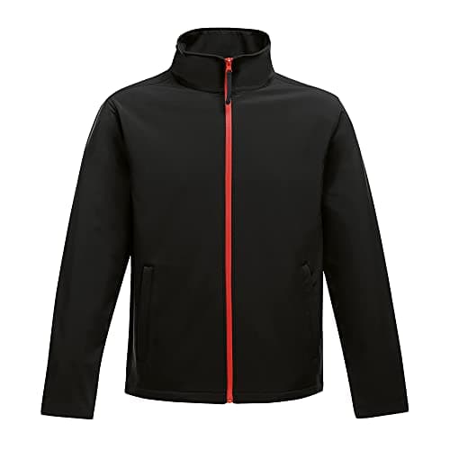 Image of Regatta Professional Mens Ablaze Printable Softshell Jacket, Black/Classic Red, XL EU