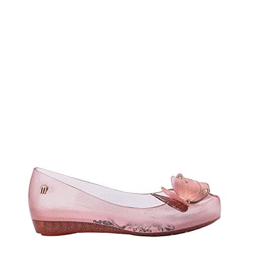 Image of Melissa Girl's Mini Ultragirl Fly Inf Ballet Flat, Pink, 1 UK