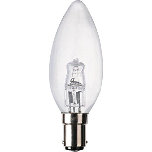 Image of 3Pack TCP 42W SBC Eco Halogen Saver Candle Lamp Bulb Small Bayonet B15 42W 240V Clear 630 Lumens Warm White