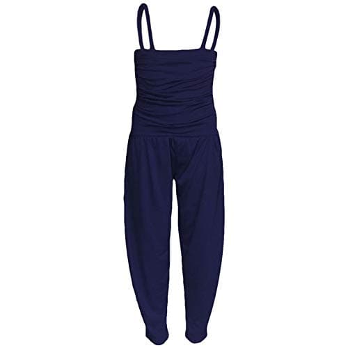 Image of A2Z 4 Kids Girls Jumpsuit Kids Plain Color Trendy Playsuit - Plain Jumpsuit Navy 9-10