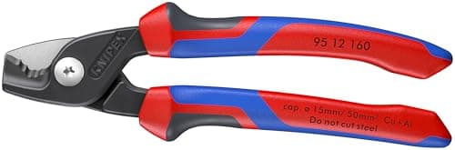Image of KNIPEX Tools 95 12 160 StepCut Cable Shears, Comfort Grip 6.25-Inch