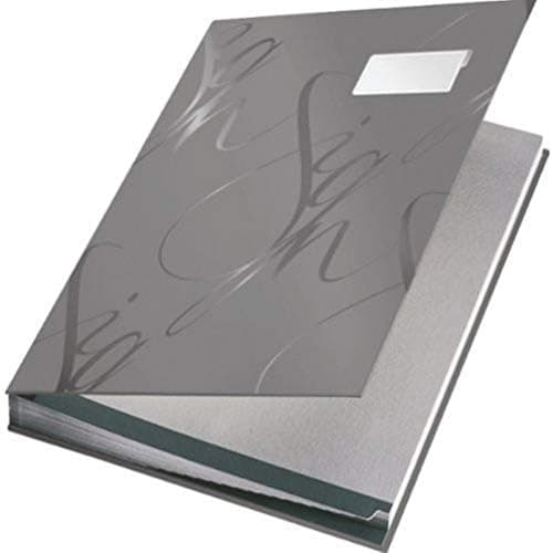 Image of Leitz Design Signature Book with 18 Card Dividers, A4, Grey, 57450085