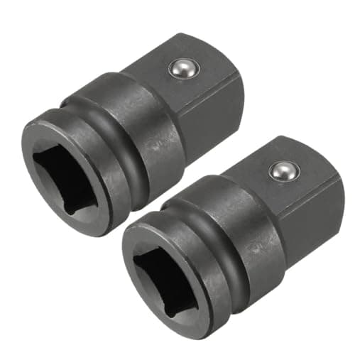 Image of TOP-VIGOR 2Pcs 3/4" Drive (Female) to 1" (Male) Impact Socket Adapter for Air Impact Wrenches, Impact Driver, Torque Wrench, Power Drill, Breaker Bars, Ratchets, CR-MO Steel