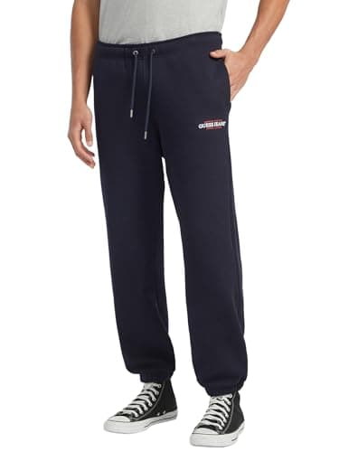 Image of Guess Mens Traditional Joggers, Daring Ocean, Small