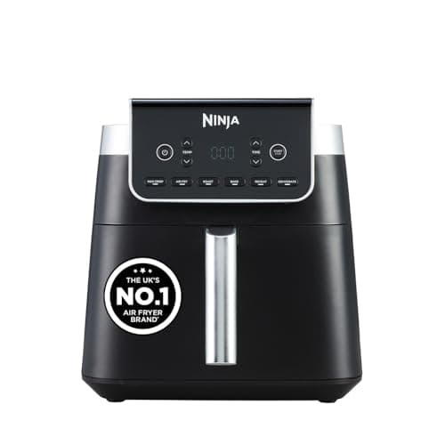 Image of Ninja Air Fryer MAX PRO, 6.2L, Uses No Oil, Large Square Single Drawer, Roast, Bake, Air Fry, Digital, Cook From Frozen, Non-Stick, Dishwasher Safe Basket & Crisper Plate, Grey, AF180UKBRN