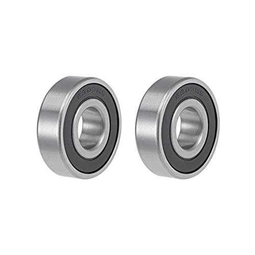 Image of sourcing map 6203-16-2RS Deep Groove Ball Bearings 16mm Inner Dia 40mm OD 12mm Bore Double Sealed Chrome Steel Z2 2pcs