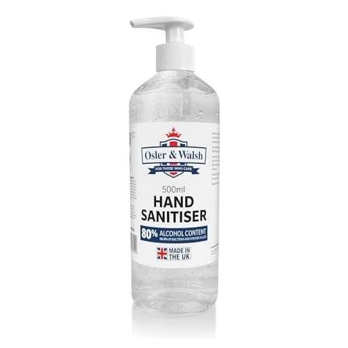 Image of Osler & Walsh 80% Alcohol Hand Sanitiser Gel | 500ml Bottle with Pump