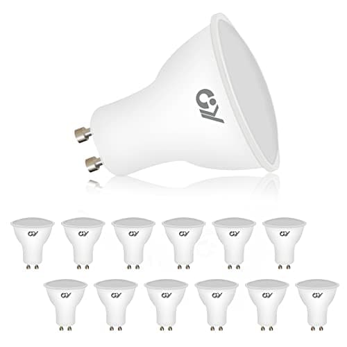 Image of GY GU10 LED Bulbs Neutral White 4000K,8W 800lm Energy Saving Light Bulbs,Equivalent to 80W 120° Wide Beam for Ceiling Non-dimmable,Pack of 12