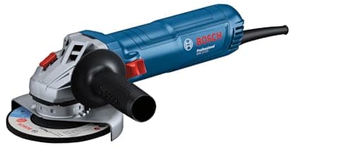 Image of Bosch Professional Corded Angle Grinder GWS 12-125 (220-240 V, disc Ø: 125mm, Auxiliary Handle, incl. Protective Guard, Backing Flange, Locking nut, Two-Hole Spanner)