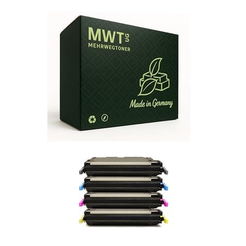 Image of Mehrwegtoner Toner Cartridge Compatible with HP Color Laserjet CP4005DN CP4005N Replaces CB400A-03A 642A Pack of 10