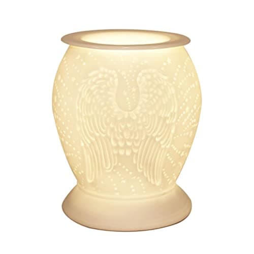 Image of The Leonardo Collection Desire Aroma Ceramic Touch Lamp Angel Wings Wax Tart Melt Warmer Oil Burner, Multicolor, Medium, JNS_477270