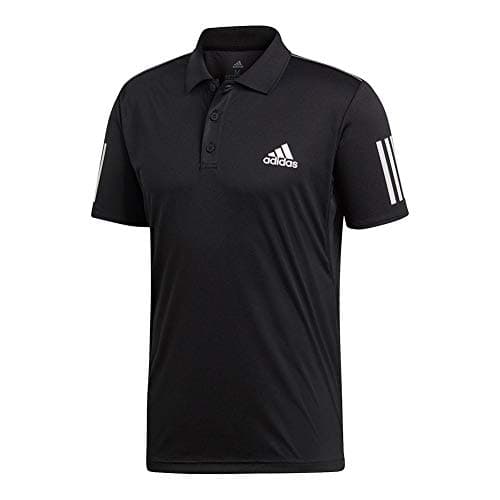 Image of adidas Men's Club 3-Stripes Tennis Polo Shirt, Black/White, XX-Large