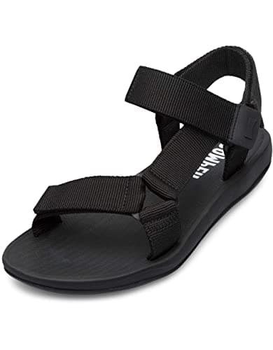 Image of Camper Men's Match T-Bar Sandals, Black, 5.5 UK