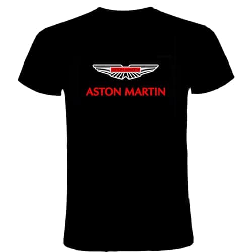 Image of Black T-Shirt Logo Aston Martin (L)