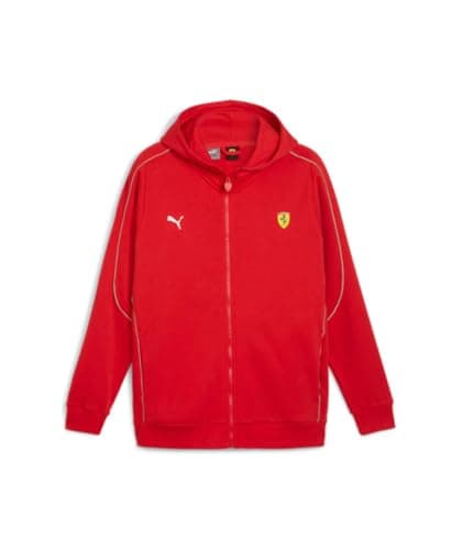 Image of PUMA Scuderia Ferrari Race Hooded Sweat Jacket Black, Red, M