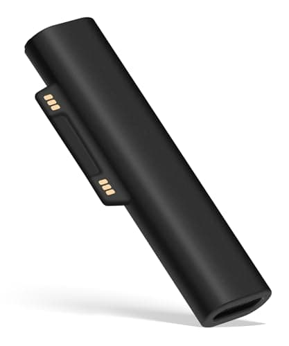 Image of Surface Charging Adapter, Support PD up to 45W (15V/3A) Fast Charging, USB C Female to Surface Magnetic Charging Connector for Microsoft Pro7/6/5/4 Surface Laptop 3/2/1, Surface Book, Surface Go