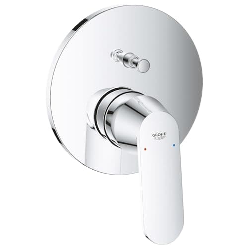 Image of GROHE Eurosmart Cosmopolitan Single-Lever Shower/Bath Mixer Trim Set, 2-Way Diverter, Concealed Installation, Chrome, 24045000