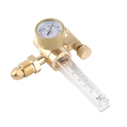 Image of G5/8‑14 CGA580 Argon Flowmeter Regulator Mig Tig Welder Welding Regulator Gauge Argon Regulator with Flow Meter