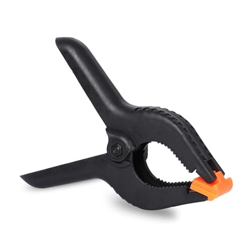Image of G4GADGET 6 Inch Heavy Duty Plastic Spring Clamp - Quick Grip Clamps for Arts, Crafts, Photography Studios, Muslin Backdrops, and Professional Use