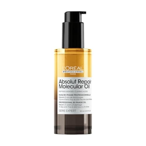 Image of L'Oréal Professionnel Absolut Repair Molecular Bi-Phase Oil for Damaged Hair 90ml, High Shine & Molecular Repair