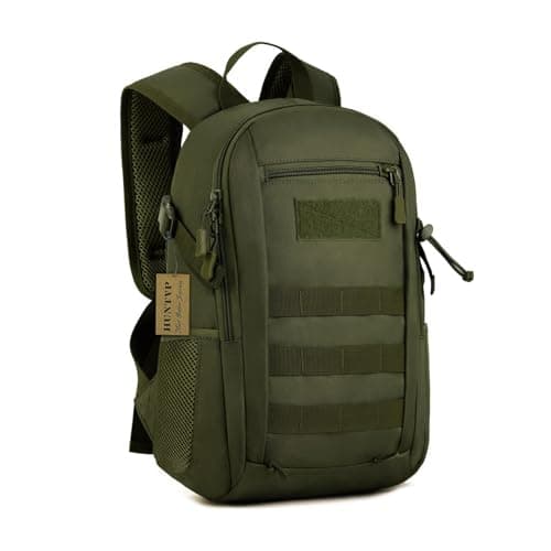Image of HUNTVP Small Backpack 10L 20L 30L, Tactical Military Molle Backpack Mini Rucksack, School Bag, Daypack Rucksacks for Men Women Boys Girls College, Travelling, Cycling, Hiking, Gym, Running, Outdoors