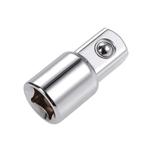Image of sourcing map 3/8 Inch Drive (F) x 1/2 Inch (M) Socket Adapter for Ratchet Wrenches, Female to Male, Cr-V