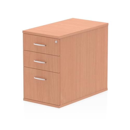 Image of Mr Office Impulse Desk High Pedestal 800mm deep, Beech